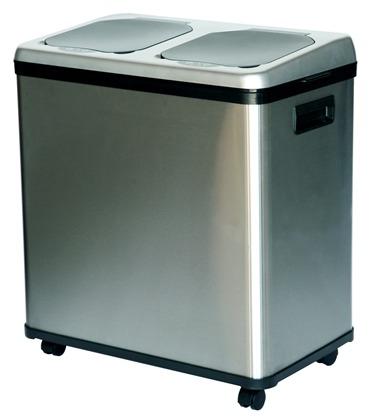 iTouchless IT16RES Dual-Compartment Recycle Bin - Stainless Steel iTouchless IT16RES Dual-Compartment Recycle Bin - Stainless Steel