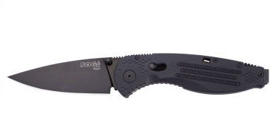 AE02-CP Aegis Knife - Black Tini with  Clam Pack
