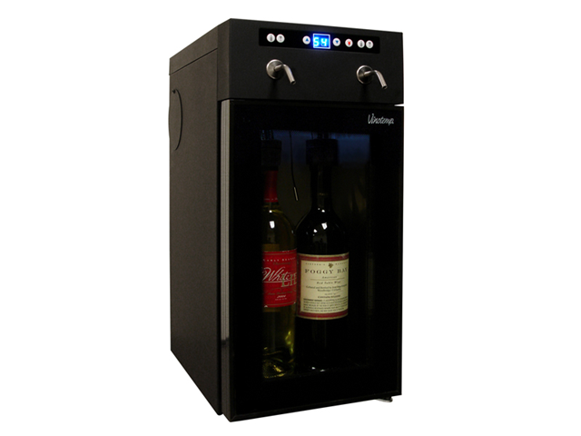 Vt-winedisp2 2 Bottle Wine Dispenser - Black