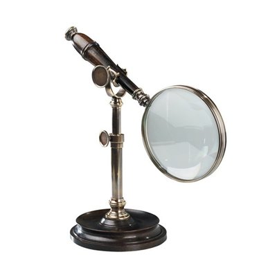 Ac099e Magnifying Glass With Stand - Bronzed