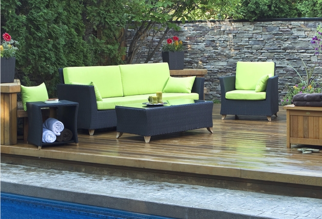 All Things Cedar PR90 Rattan Deep Seating Sofa