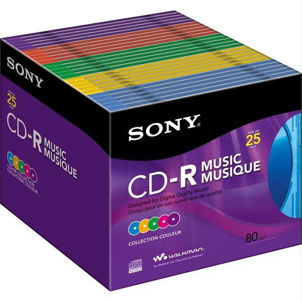 Sony Write-Once Cd-R For Music - 25 Pack