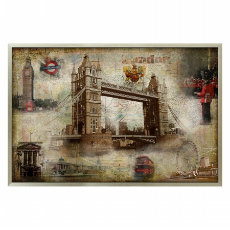 Dynasty Artisan DAP1221L London Lacquered Foil Framed Art Large dya148 Dynasty Artisan DAP1221L London Lacquered Foil Framed Art Large