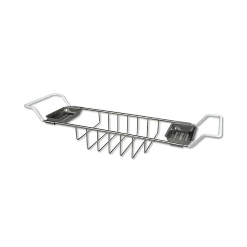 American Bath Factory F5210CH Bathtub Shelf in Satin Nickel