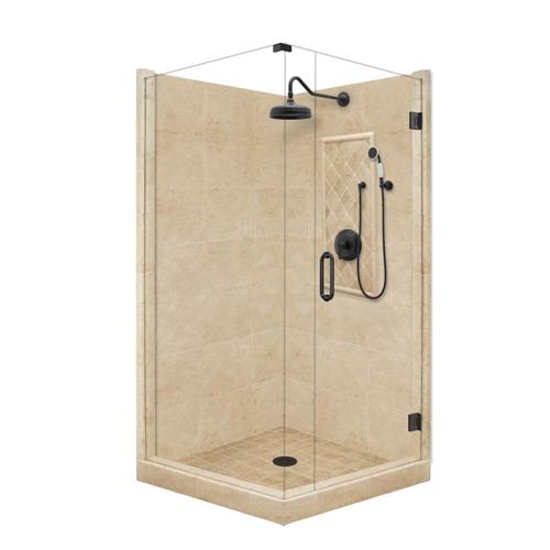 American Bath Factory P213530POB 48in.W X 42in.D Grand Shower Package with Old World Bronze Accessories