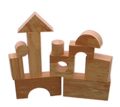 715070 Wood-like Soft Blocks- Set Of 30