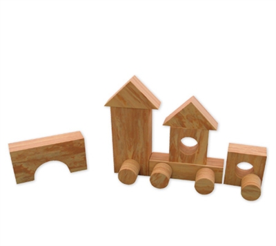 715071 Wood-like Soft Blocks- Set Of 80