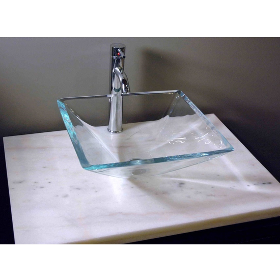 Gs-113 Crystal Glass Pyramid Sink