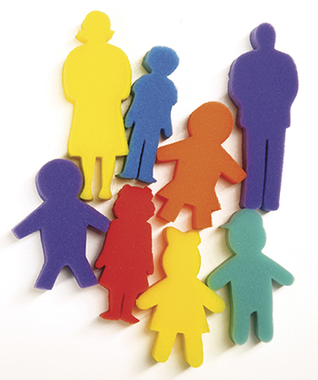 Chenille Kraft Company CK-9070 People Set Paint Sponges 8 Pcs
