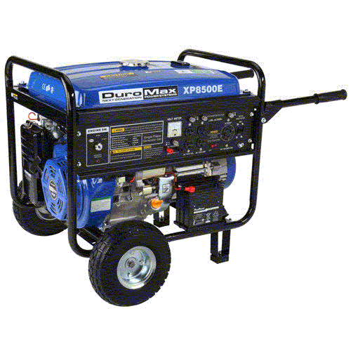 Duromax Xp8500e 7000with8500w- 16.0 Hp Gas Generator With Wheel Kit & Electric Start