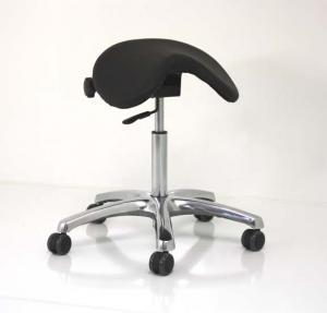 F1465-bk Betterposture Saddle Ergonomic Height Adjustment Chair Seating - Black