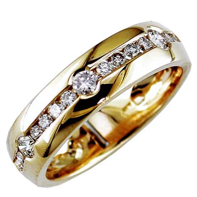 Jewelry Castle 32204MR14KWG9 Mens Diamond 14K Gold Ring Size 9