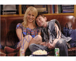 Powers Collectibles 15429 Signed Big Bang Theory The Kaley Cuoco DJ Qualls 8x10 By Kaley Cuoco and DJ Qualls Photo
