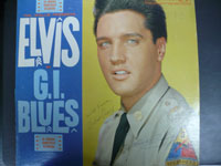 Powers Collectibles 16879 Signed G.I. Blues Elvis Presley Album by Elvis Presley in blue pen P