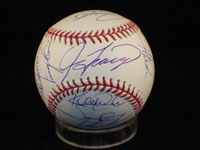 Powers Collectibles 15664 Signed Dodgers Los Angeles 2005 MLB Baseball by the 2005 Los Angeles Dodgers