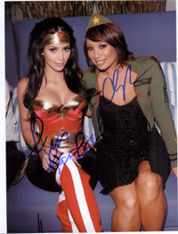 Powers Collectibles 15490 Signed Kardashian Kim Burke Cheryl 8x10 By Kim Kardashian and Cheryl Burke Photo