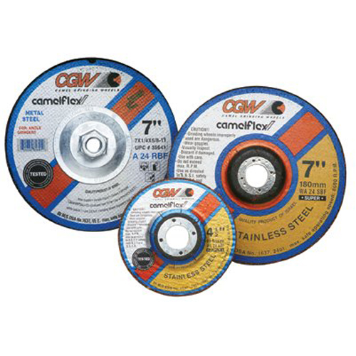 CGW Abrasives 421-35621 4-1-2X1-4X5-8-11 A24-R-Bf Steel T27 Dp Ct Whl CGW Abrasives 421-35621 4-1-2X1-4X5-8-11 A24-R-Bf Steel T27 Dp Ct Whl
