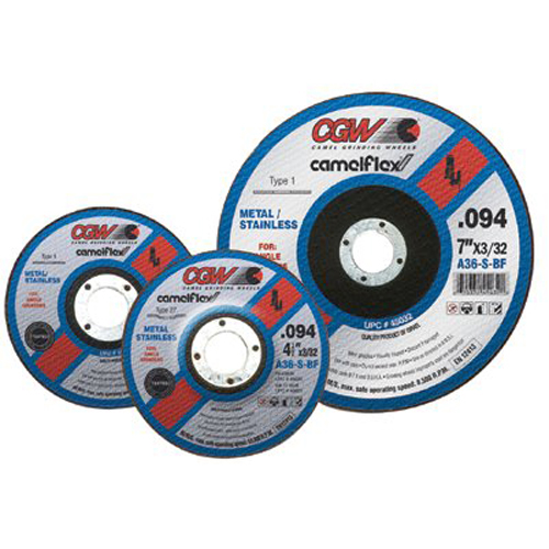 CGW Abrasives 421-45020 4-1-2X3-32X7-8 A36-S-Bft27 Cutoff Wheel CGW Abrasives 421-45020 4-1-2X3-32X7-8 A36-S-Bft27 Cutoff Wheel