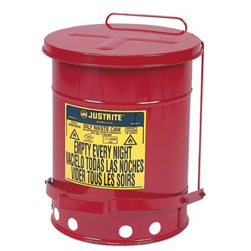 Justrite 400-09200 2 Gallon Countertop Oilywaste Can Justrite 400-09200 2 Gallon Countertop Oilywaste Can