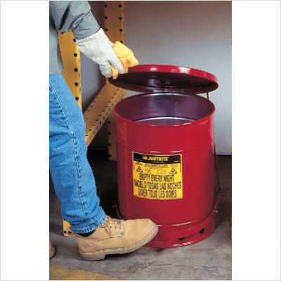 Justrite 400-09110 6 Gallon Oily Waste Canw-O Lever Justrite 400-09110 6 Gallon Oily Waste Canw-O Lever
