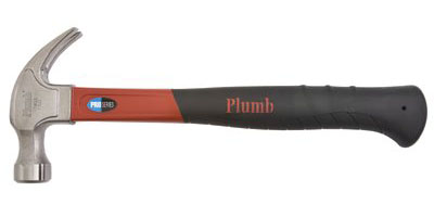 Cooper Hand Tools Plumb 184-11402n 16 Oz. Pro Series Fiberglass Curve Claw Hammer