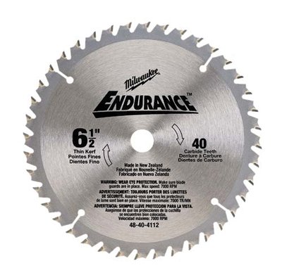Milwaukee Electric Tools 49548404108 Circular Saw Blade 612 Inch 24 Cbd T