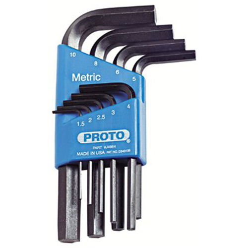 Proto 577-4984 9 Pc Metric Hex Key Set Proto 577-4984 9 Pc Metric Hex Key Set