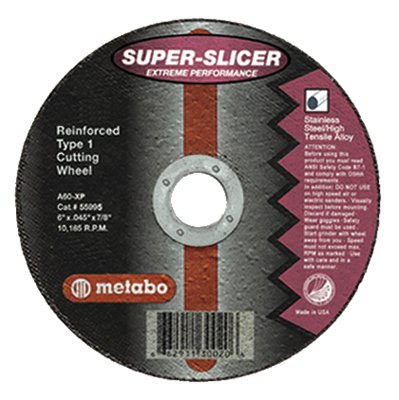 Metabo 469-55994 4-1-2 Inchx.045X7-8 Inch Type 1Slicer Wheel A60Xp Grit Metabo 469-55994 4-1-2 Inchx.045X7-8 Inch Type 1Slicer Wheel A60Xp Grit