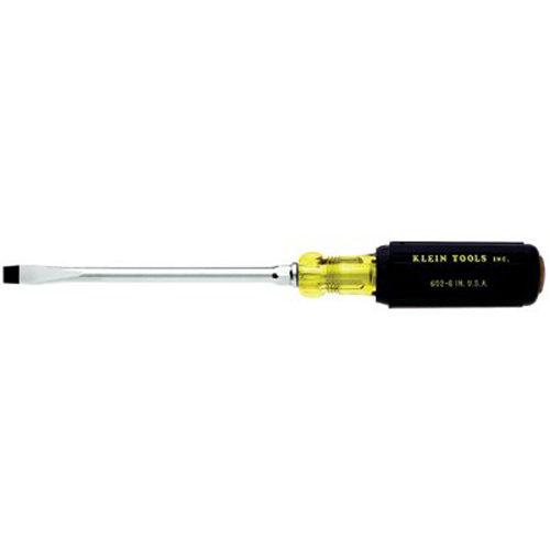 Klein Tools 409-602-8 8 Inch Round Screwdriver Klein Tools 409-602-8 8 Inch Round Screwdriver