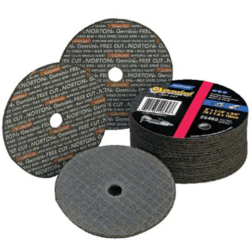 Norton 547-66243510655 4 Inchx1-16 Inchx3-8 Inch Gemeni Free Cut-Off Wheel Small Norton 547-66243510655 4 Inchx1-16 Inchx3-8 Inch Gemeni Free Cut-Off Wheel Small