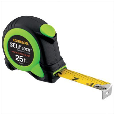 416-sl2825 Hi Vis Green 1 Inch X 25' Self Locking Tape Measure