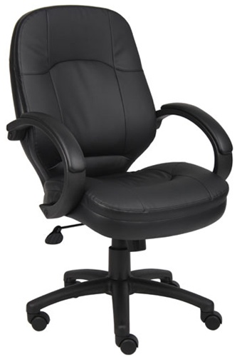 B726-bk Leatherplus Executive Chair - Black