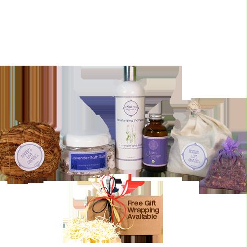 Esutras 22150 Organics Lavender Bath Time Romance Kit