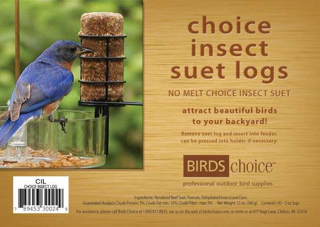 Cil12 Choice Insect Suet Logs Case Of 12