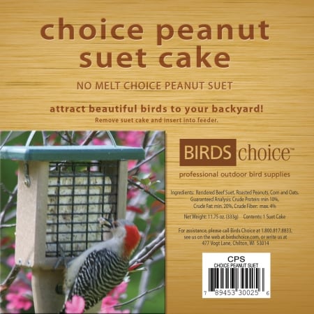 Cps12 Choice Peanut Suet Cakes Case Of 12