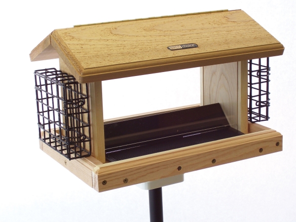 Wc2-200s-s 5 Quart Cedar 2-sided Hopper With Suet Cages