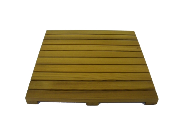 Cedar Delite RCFNM450X450PS 18 in. X 18 in. Square Western Red Cedar Garden Deck Tile with Exterior Stain