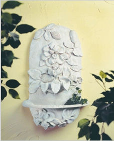 88026dv Clematis Wall Fountain - Dover White