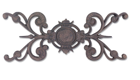 6854wi Center Crest Overlay - Wrought Iron