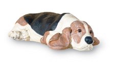6196l Ashby The Beagle Statue In Gray