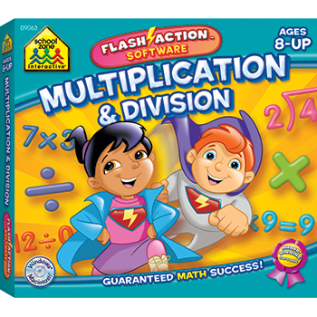 School Zone Publishing SZP09063 Multiplication & Division Flash Action Software
