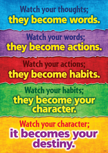 . T-a67396 Watch Your Thoughts Poster