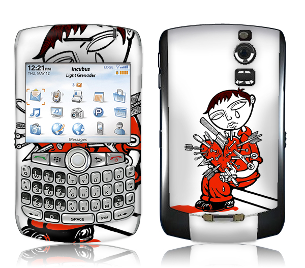 MusicSkins MSINCU30006 BlackBerry Curve 830083108320 Incubus Love Hurts Skin