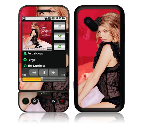 Spacer, MusicSkins MS-FER30009 HTC T-Mobile G1- Fergie- The Dutchess Skin