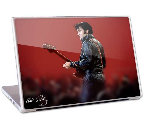 MusicSkins MSELVS30010 13 in. Laptop For Mac and PC Elvis Presley Leather Skin