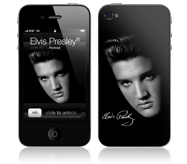 MusicSkins MSELVS40133 iPhone 4 Elvis Presley Portrait Skin