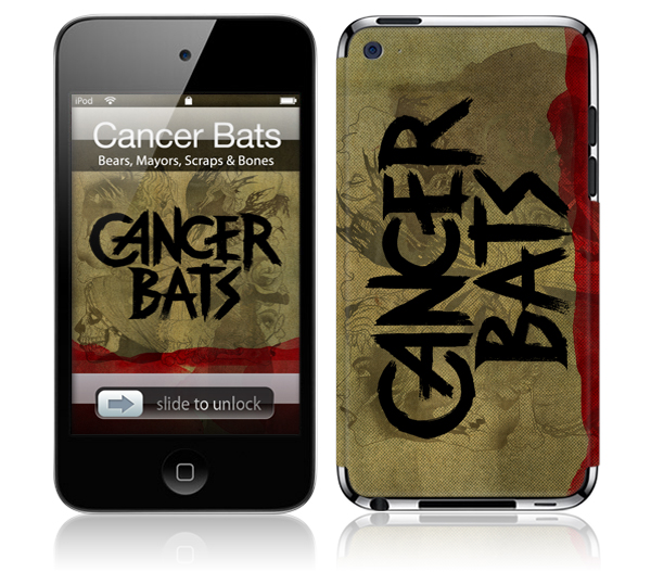 MusicSkins MSCBAT10201 iPod Touch 4th Gen Cancer Bats Bears Mayors Scraps and Bones Skin