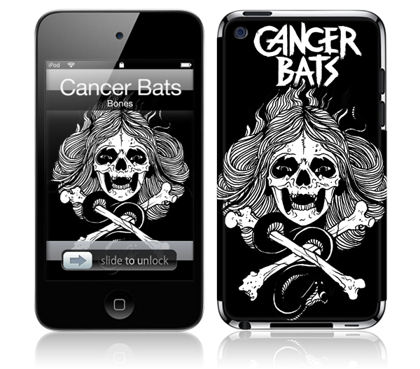 MusicSkins MSCBAT20201 iPod Touch 4th Gen Cancer Bats Bones Skin