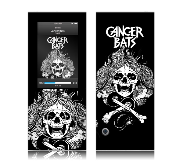 MusicSkins MSCBAT20039 iPod Nano 5th Gen Cancer Bats Bones Skin