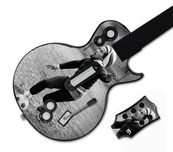 MusicSkins MSBOB60026 Guitar Hero Les Paul Xbox 360 and PS3 Bob Marley Soccer Skin